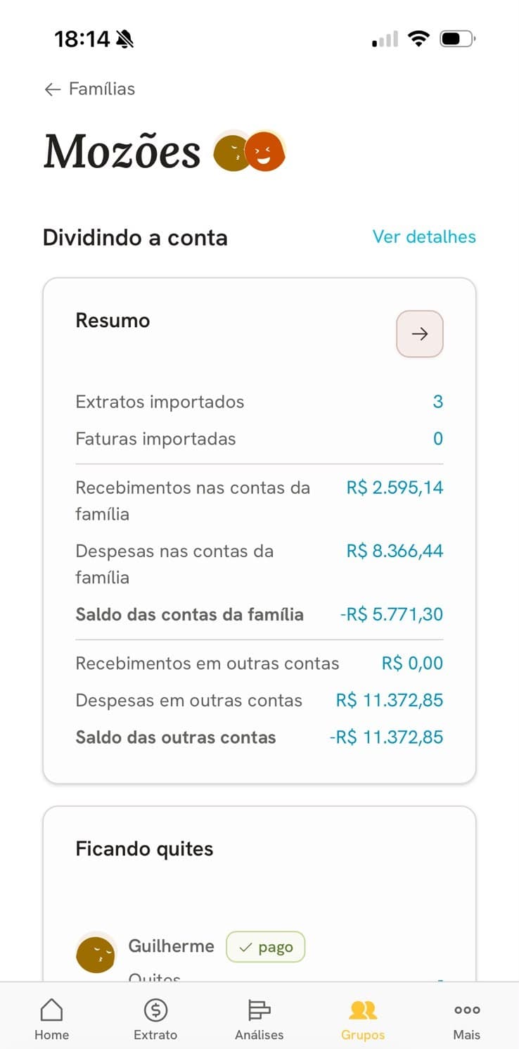 Divisão de gasto compartilhado com opção de privacidade em lançamento na Fikko